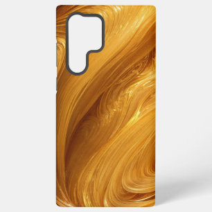Glimmering Gold and Aurora Abstract Phone Case