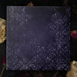 Glimmery Indigo Grunge   Midnight Purple Damask Tile