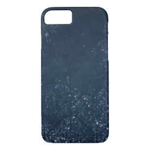 Glimmery Navy Grunge   Dark Blue Luxurious Damask Case-Mate iPhone Case
