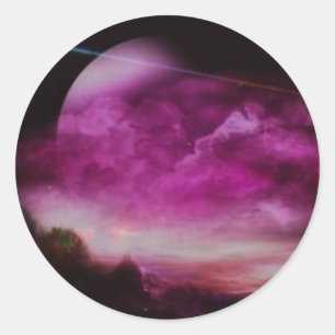 Glimpse into a New World Classic Round Sticker