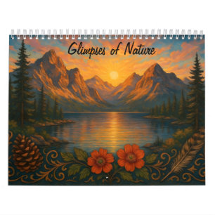 Glimpses of Nature Mountain Landscape Calendar