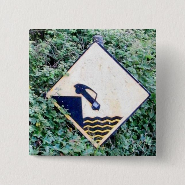 Glin Ireland Sign 2 Inch Square Button (Front)