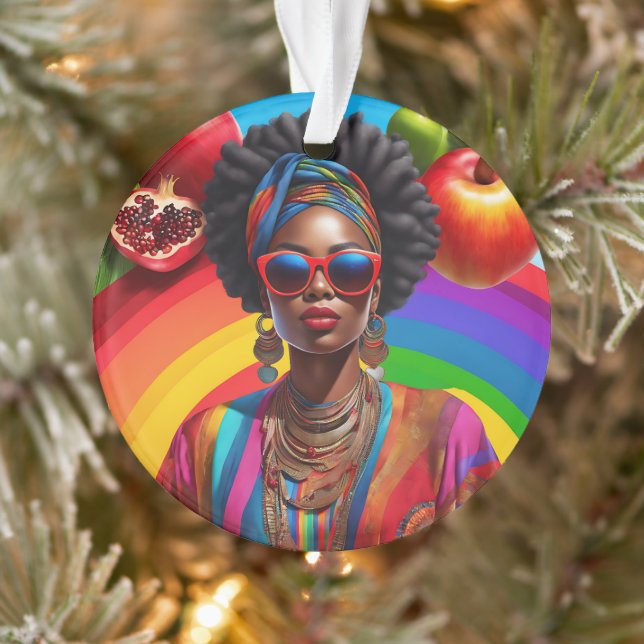 Glisser Avec Dieu Africaine Américaine Noire Femme (Arbre)