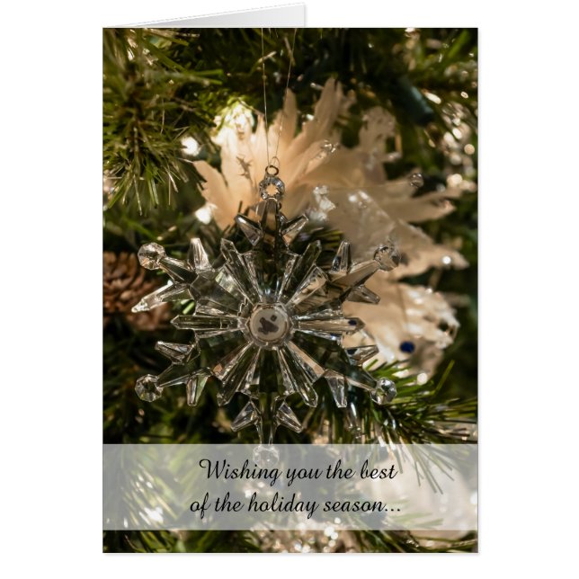 Glistening Holidays Card (Front)