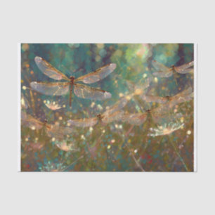 Glistening Morning Wings, Dazzling Dragonflies Tis Tissue Paper