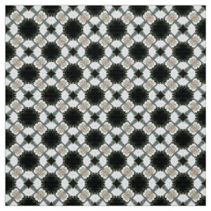 Glitch2 Black and white pattern fabric