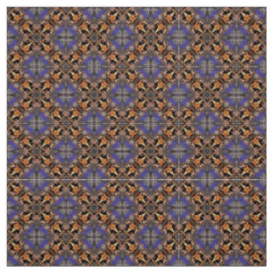 Glitch2 Blue Brown Furniture Fabric