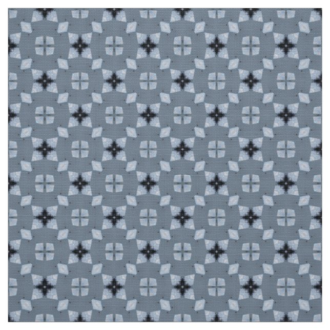 Glitch2 Blue Teal Quilting crafts Fabric (Swatch)