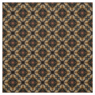 Glitch2 Brown Black Red Quilting Crafts Fabric