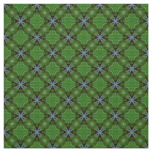 Glitch2 Green Dark Cyan pattern fabric