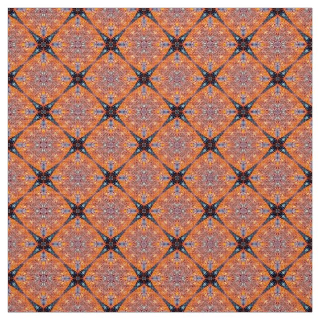 Glitch2 Plum and Purple tile pattern fabric (Swatch)