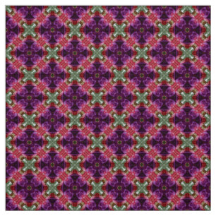 Glitch2 Purple and green Detailed pattern fabric