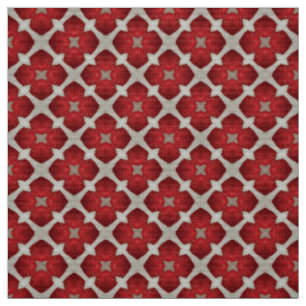 Glitch2 Red Grey Furniture Fabric