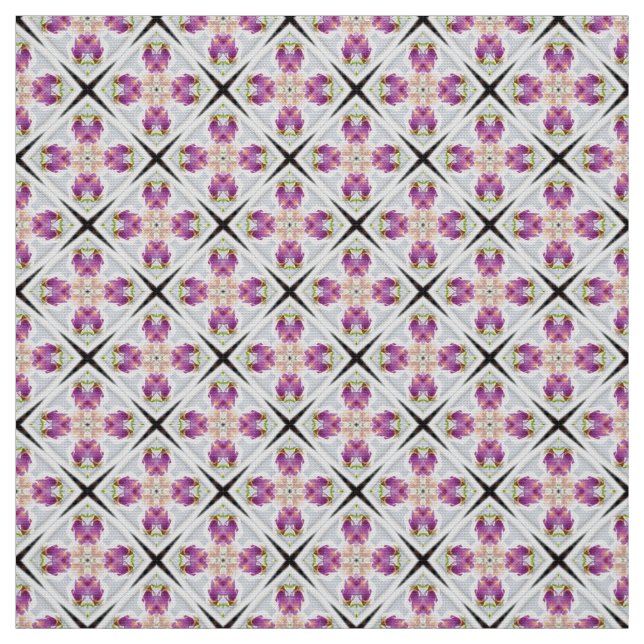 Glitch2 Soft Lavender magenta pattern fabric (Swatch)