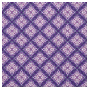 Glitch2 Violet Bleu violet Meubles blancs Tissu