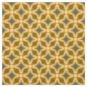 Glitch2 Yellow Golden Rod Natural Linen fabric
