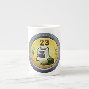 Glitch: achievement gas guzzler bone china mug