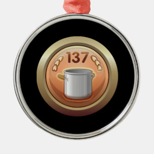 Glitch: achievement golden ladle award metal ornament