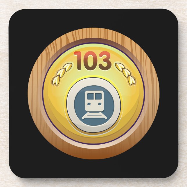 Glitch: achievement ground hogger coaster (Front)