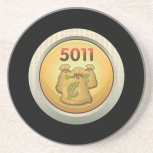 Glitch Achievement moneybags Coaster