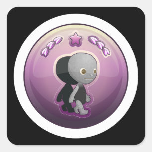 Glitch Achievement stalker noncreepy designation Square Sticker