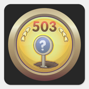 Glitch Achievement trigger happy trap duster Square Sticker