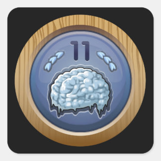 Glitch Achievement walking frozed Square Sticker