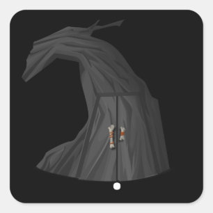 Glitch bag furniture cabinet hell cabinet square sticker