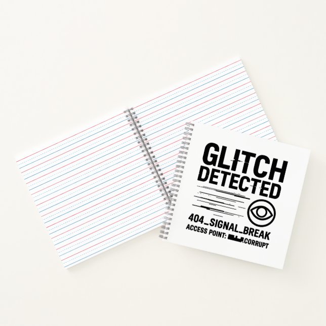 GLITCH DETECTED - Corrupted Signal Transmission Notebook (Inside)