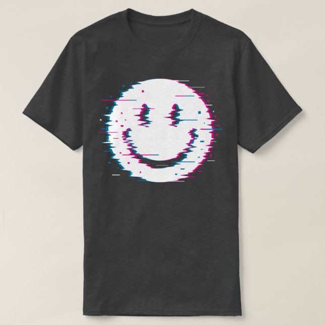 Glitch Face 1 T-Shirt (Design Front)
