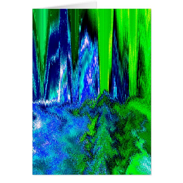 Glitch fondu (bleu et vert) (Devant)