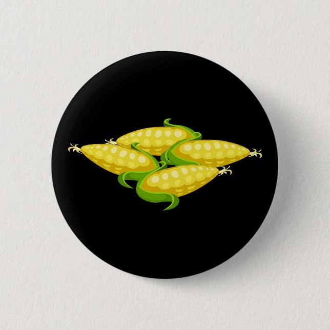 Glitch Food corn 2 Inch Round Button (Front)