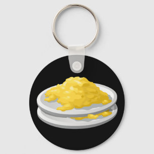 Glitch Food eggy scramble Keychain