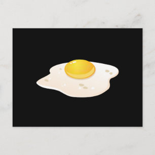 Glitch Food fried egg Postcard