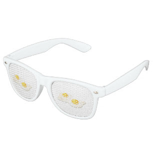 Glitch Food fried eggs Retro Sunglasses