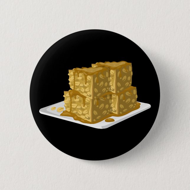 Glitch Food oaty cake 2 Inch Round Button (Front)