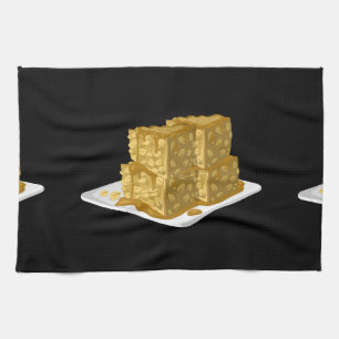 Glitch Food oaty cake Kitchen Towel
