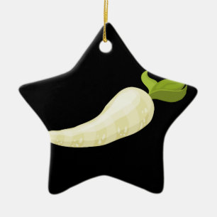 Glitch Food parsnip Ceramic Ornament