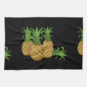 Glitch Food pineapple Kitchen Towel