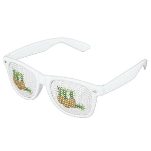 Glitch Food pineapple Retro Sunglasses