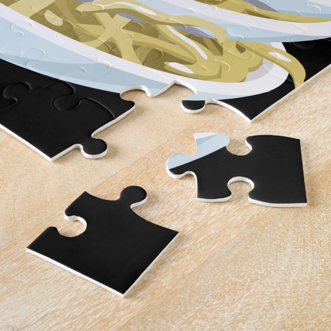 Glitch Food plain noodles Jigsaw Puzzle (Side)