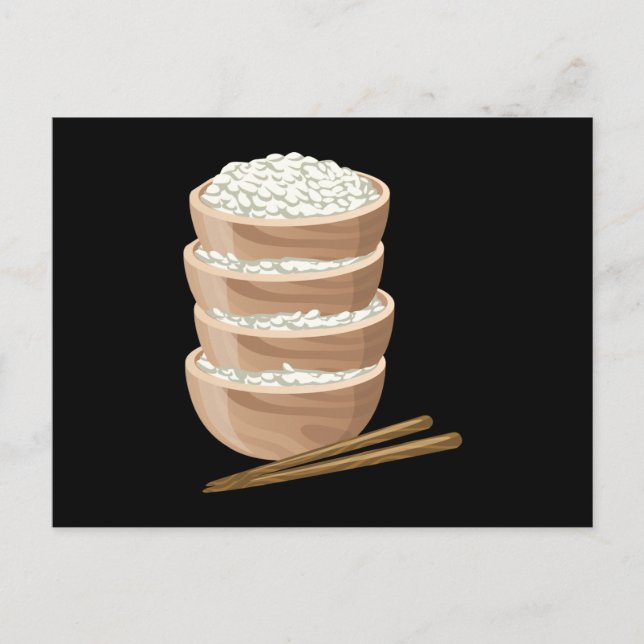 Glitch Food proper rice Postcard (Front)