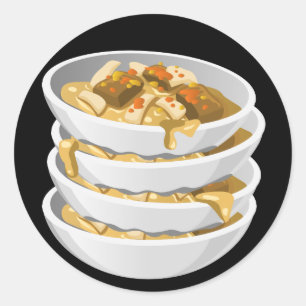 Glitch Food rich tagine Classic Round Sticker