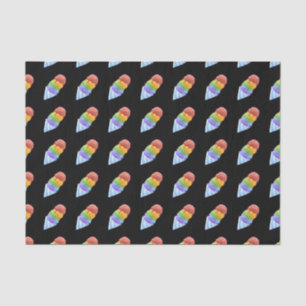 Glitch Food sno cone rainbow Tissue Paper