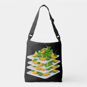 Glitch Food spinach salad Crossbody Bag