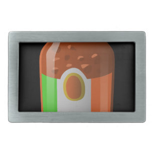 Glitch Food wicked bolognese sauce Rectangular Belt Buckle