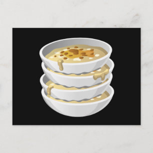 Glitch Food yummy gruel Postcard