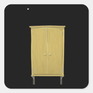 Glitch Furniture bag cabinet crap 2 3 Square Sticker