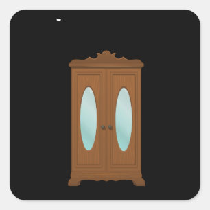 Glitch Furniture bag cabinet nice 3 4 Square Sticker