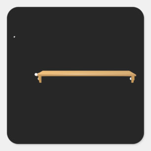 Glitch Furniture bag trophycase ok Square Sticker